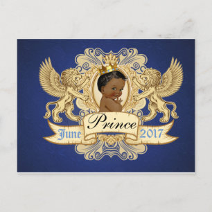 Prince africain royal Elegant Postcard Invitation