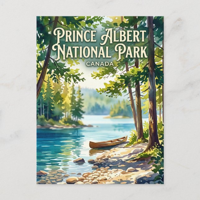 Prince Albert National Park Canada Postcard (Front)