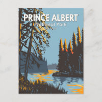Prince Albert National Park Canada Travel Vintage