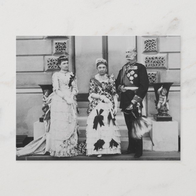 Prince Alexander of Hesse with his consort Julie Postcard (Front)