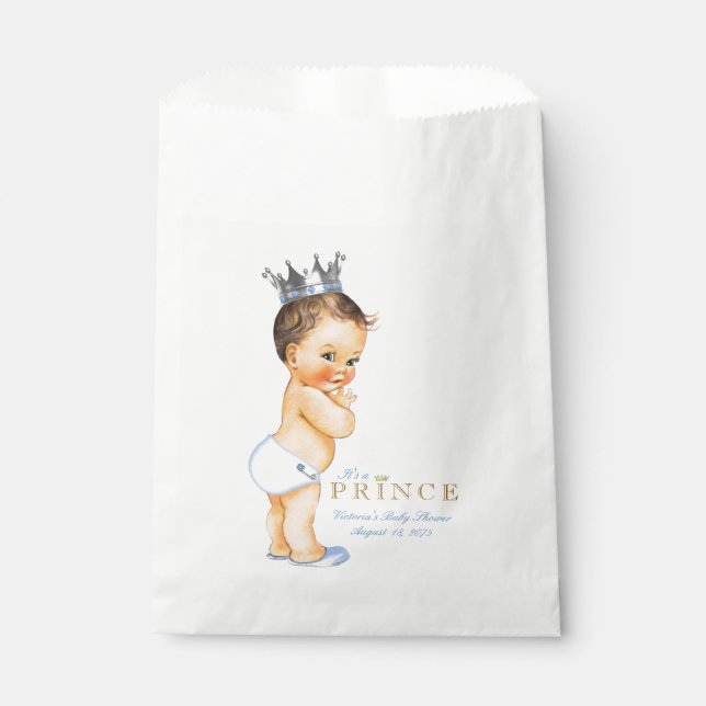 Prince Baby Shower Favour Bag (Front)