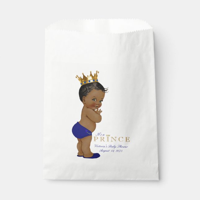 Prince Baby Shower Favour Bag (Front)