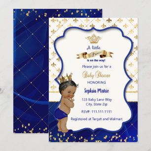 Prince Baby Shower invitation, Little prince Invitation