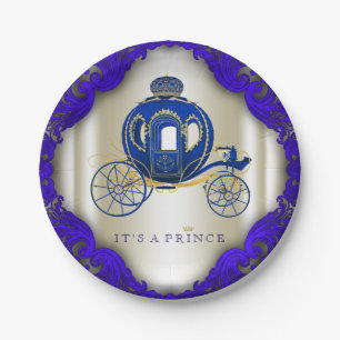 Prince Baby Shower Paper Plate