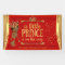 Prince Baby Shower Red Gold Drapes Ethnic