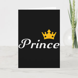 Prince Boys Men Family Matching Valentines Day  Card