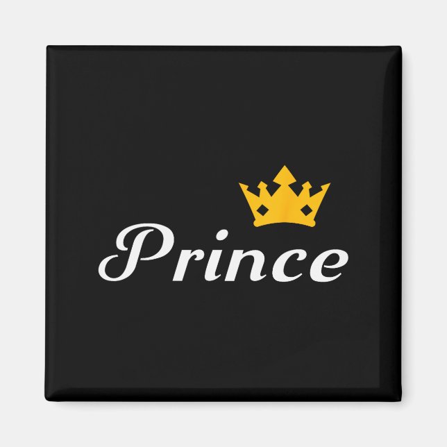 Prince Boys Men Family Matching Valentines Day  Magnet (Front)