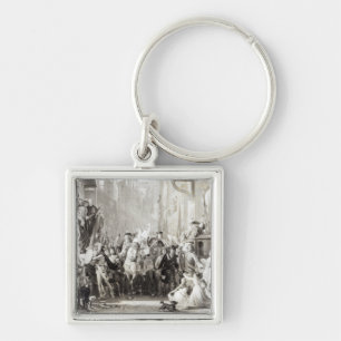 Prince Charles Edward  and the Highlanders Keychain