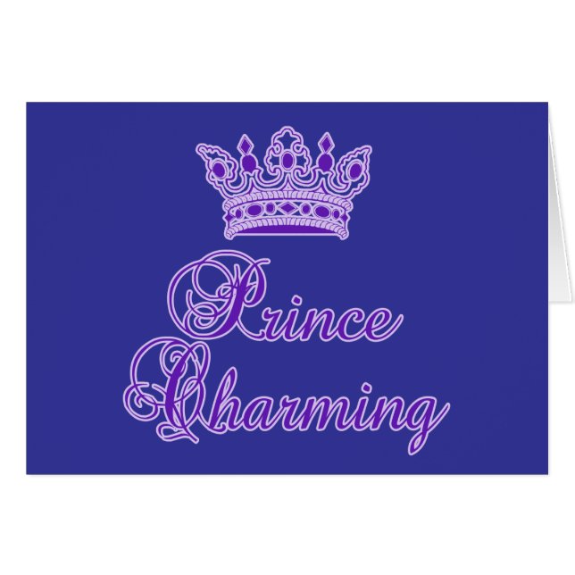 Prince charme dans le pourpre royal pour le bébé (Devant horizontal)