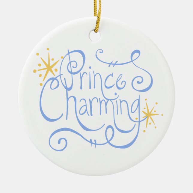 Prince Charming Ceramic Ornament (Front)