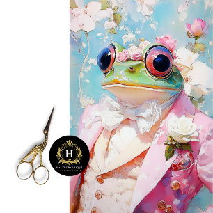 Prince Charming Frog Easter Decor Decoupage Tissue Paper