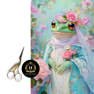 Prince Charming Frog Easter Decor Decoupage Tissue Paper