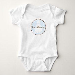 Prince Charming Frog with crown Baby Bodysuit