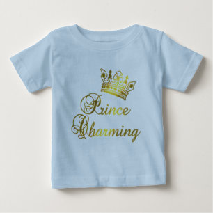 Prince Charming in Gold T-shirt for Baby or Adult