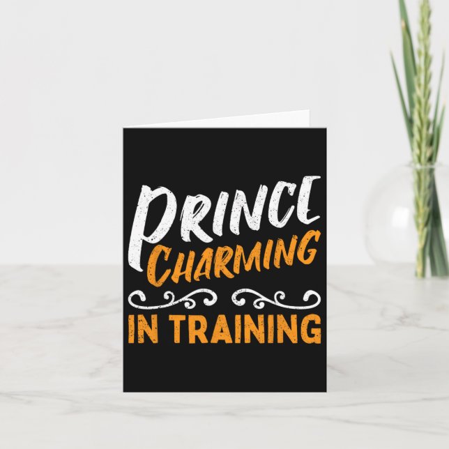 Prince Charming In Training Fairy Tale Hero  Card (Front)