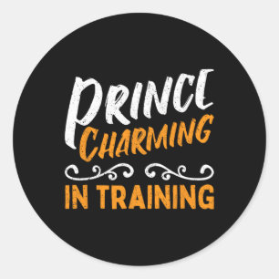 Prince Charming In Training Fairy Tale Hero  Classic Round Sticker