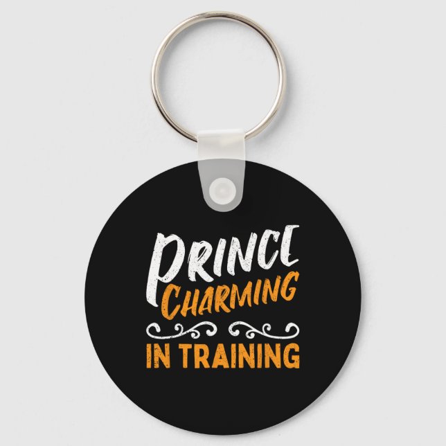 Prince Charming In Training Fairy Tale Hero  Keychain (Front)
