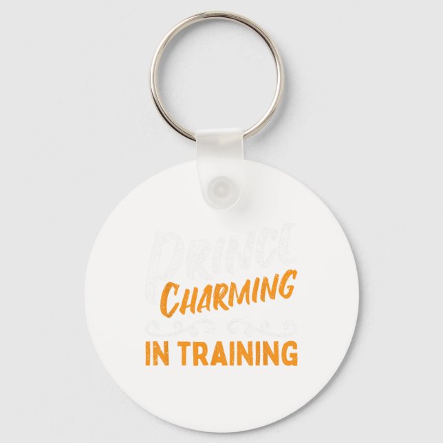 Prince Charming In Training Fairy Tale Hero  Keychain (Front)