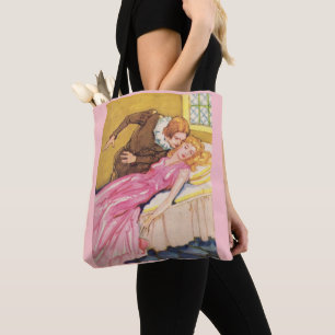 Prince Charming kissing Sleeping Beauty Tote Bag