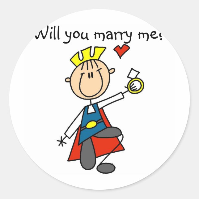 Prince Charming Me Marry Sticker (Devant)
