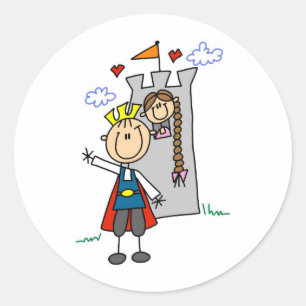 Prince Charming Rescues Rapunzel Sticker