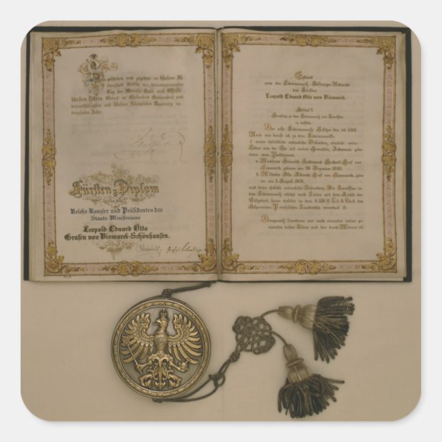 Prince Diploma Square Sticker (Front)