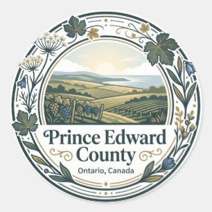 Prince Edward County Canada Classic Round Sticker