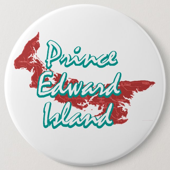 Prince Edward Island 6 Inch Round Button (Front)