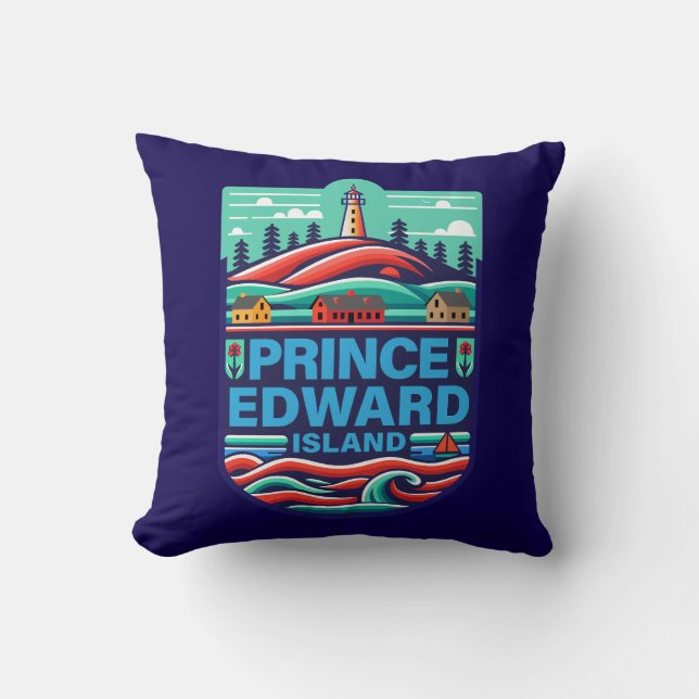 Prince Edward Island Canada Throw Pillow (Front)