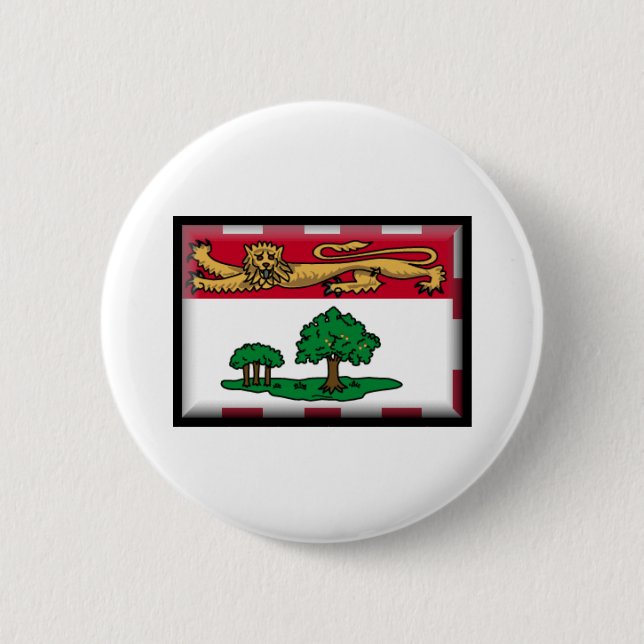 Prince Edward Island Flag 2 Inch Round Button (Front)