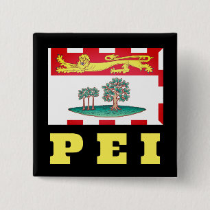 Prince Edward Island Flag 2 Inch Square Button