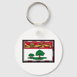Prince Edward Island Flag Keychain