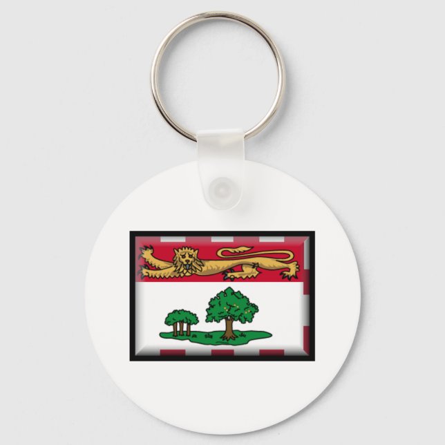 Prince Edward Island Flag Keychain (Front)