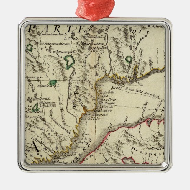 Prince Edward Island, New Brunswick Metal Ornament (Front)