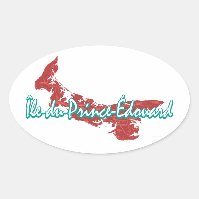 Prince Edward Island Oval Sticker (Front)