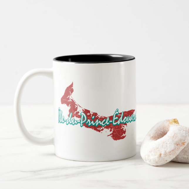 Prince Edward Island Two-Tone Coffee Mug (With Donut)