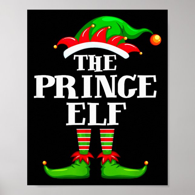 Prince Elf Matching Family Group Christmas Party P Poster (Front)