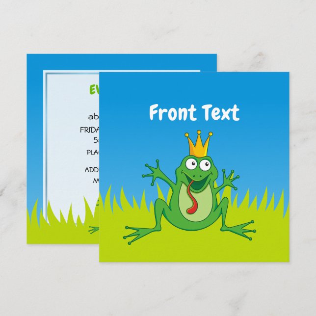 Prince Frog Invitation (Front/Back)