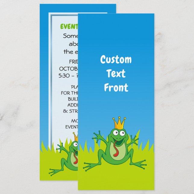 Prince Frog Invitation (Front/Back)