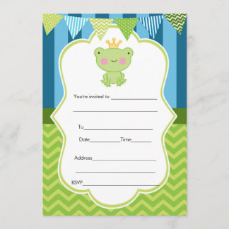 Prince Frog Invitation Fill In