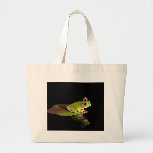 Prince frog large tote bag (Front)
