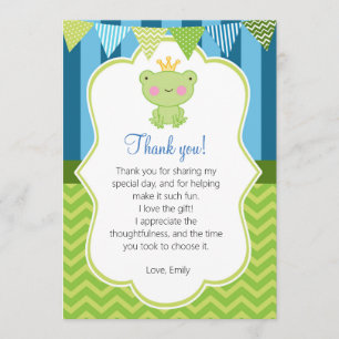 Prince Frog Thank You Card