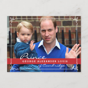 Prince George and Prince William Postcard