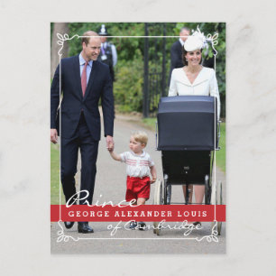 Prince George - Princess Charlotte - William Kate Postcard
