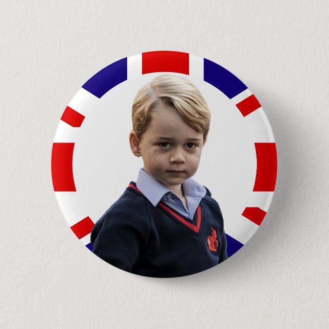 Prince George Royal Baby Button (Front)