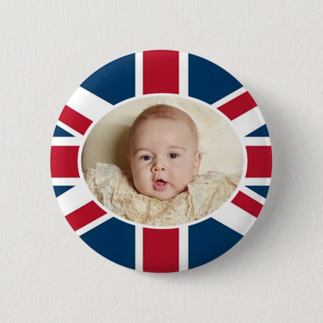 Prince George - William & Kate 2 Inch Round Button (Front)