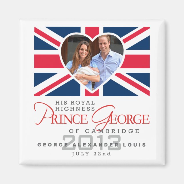 Prince George - William & Kate Magnet (Front)