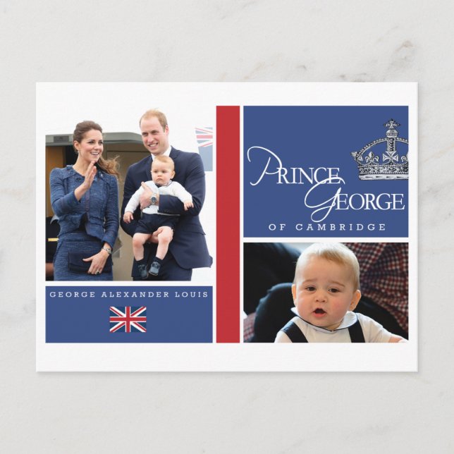 Prince George - William & Kate Postcard (Front)
