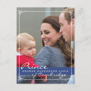 Prince George - William & Kate Postcard