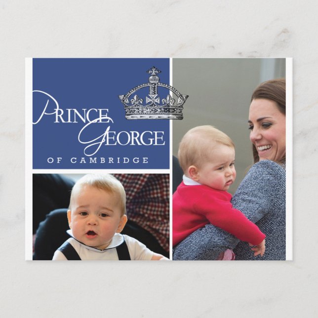 Prince George - William & Kate Postcard (Front)